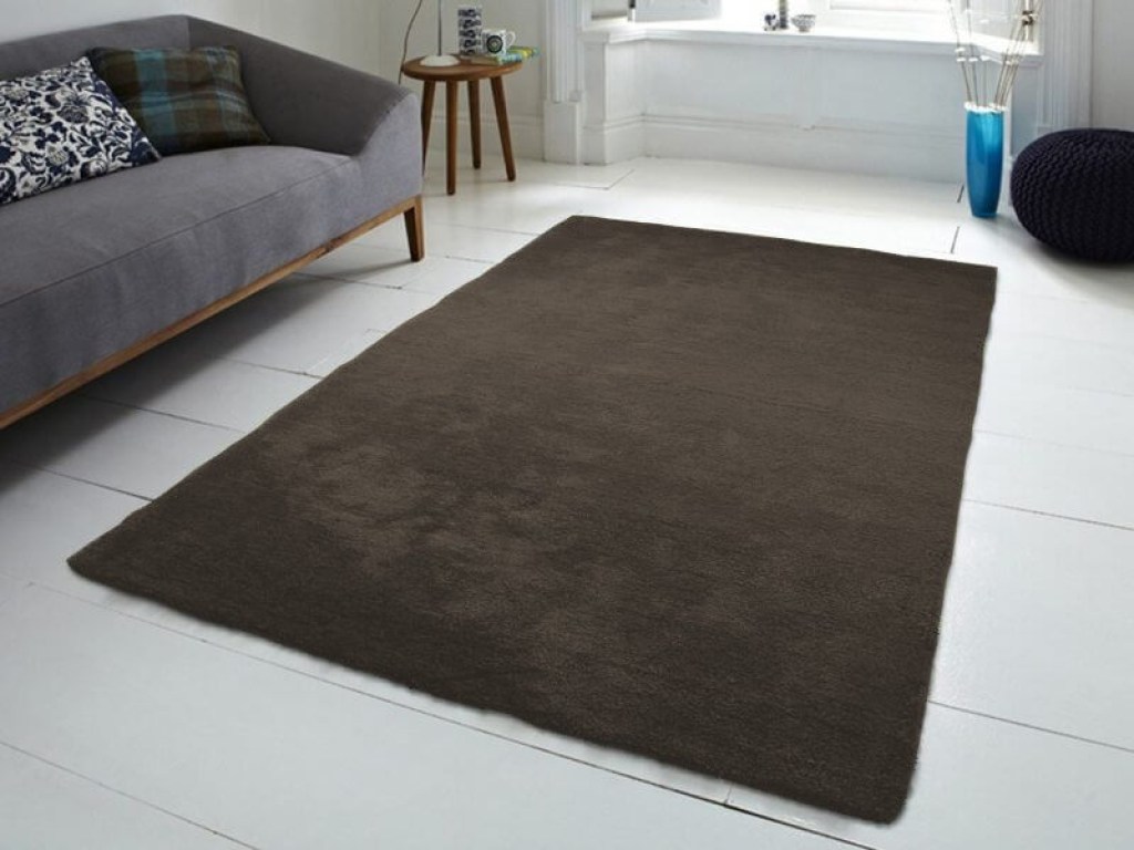 Χαλί Fluffie Milano Σκούρο Καφέ Γαρύφαλλο | Γαρύφαλλο - Λευκά Είδη